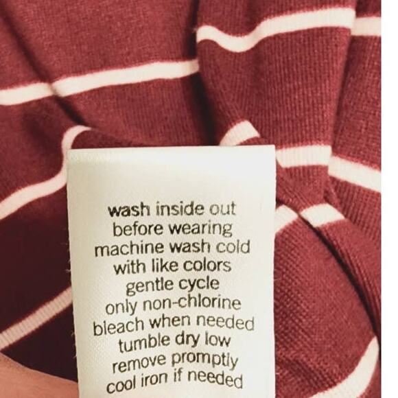 Sonoma Intimates Long Sleeve Striped Soft Sleep Shirt Pajama Top Size Medium - Picture 5 of 8